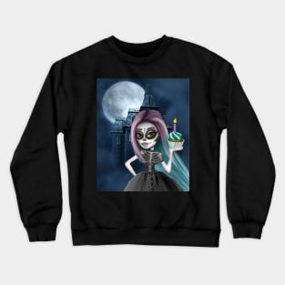 Skeleton fairy and cupcake Crewneck Sweatshirt